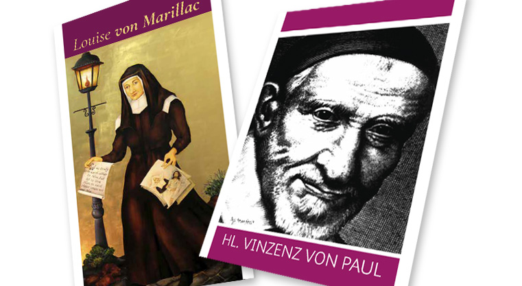 Foto Gebetsbildchen Marillac und Vinzenz de Paul