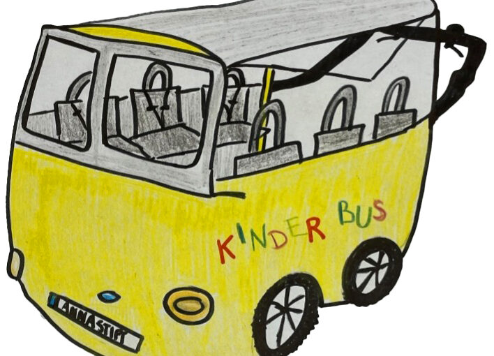 Illustration Kinderwagenbus